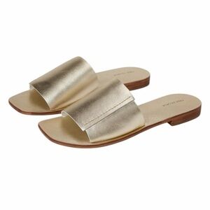 Free People Verona Slide Sandal - Size 41 US 10.5 - in Gold